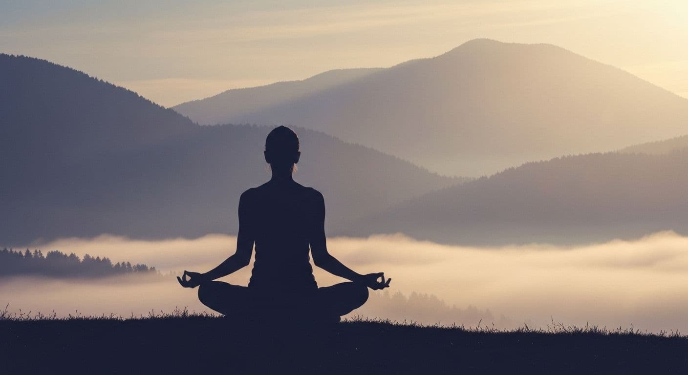 Person experiencing peaceful silence to nurture their spiritual mind and inner awareness