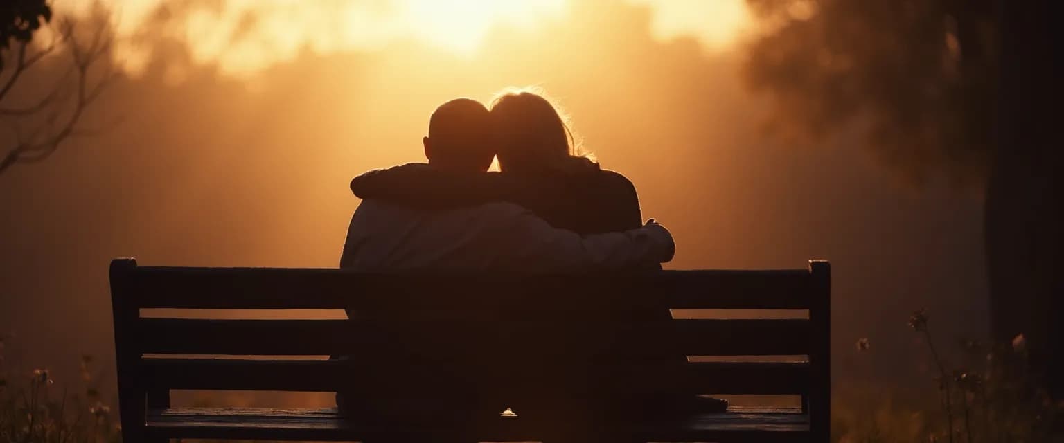 Supportive friend comforting someone who loses a loved one with genuine presence