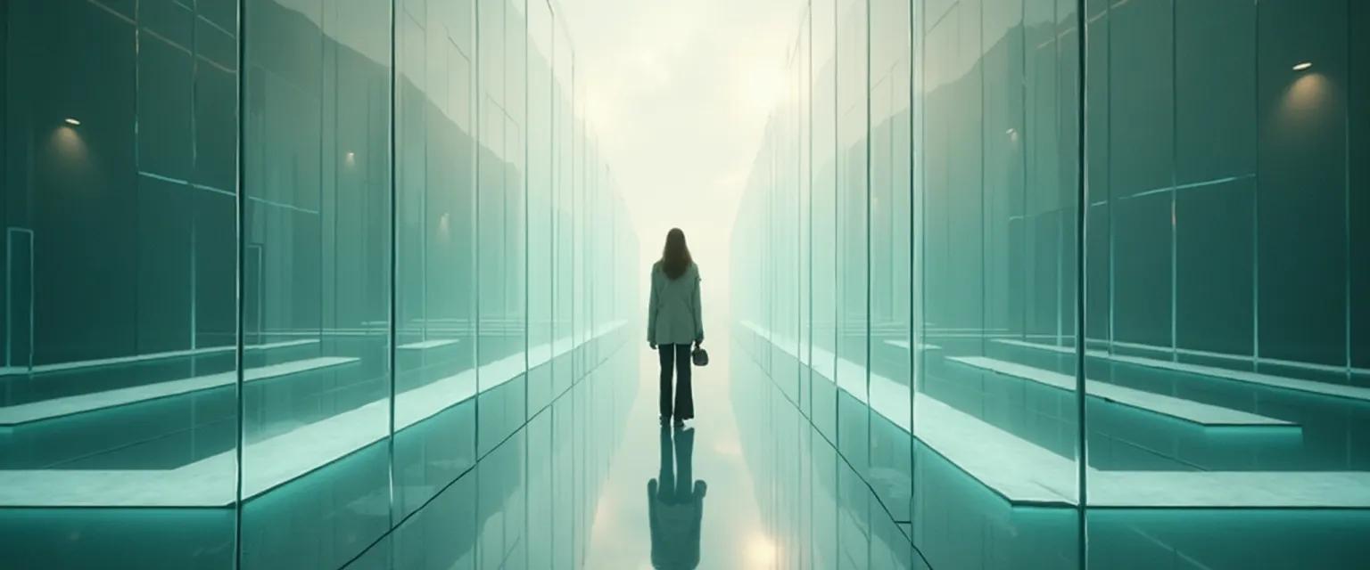 Person practicing strong self-awareness techniques during everyday activities