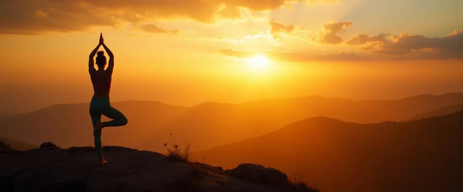 Person practicing mindful thinking while engaged in everyday physical activity