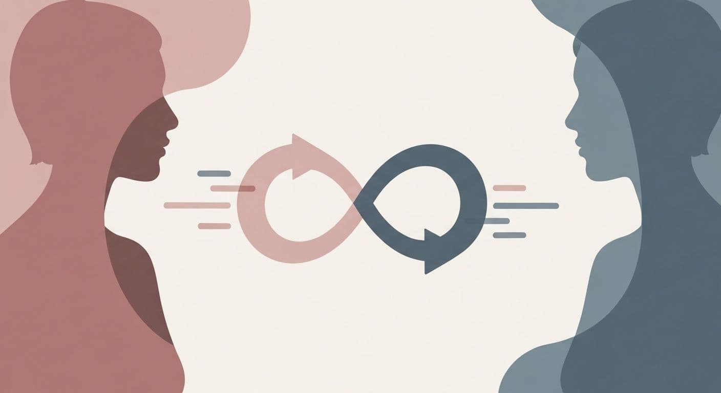 Couple experiencing multiple breakups with the same person showing emotional patterns