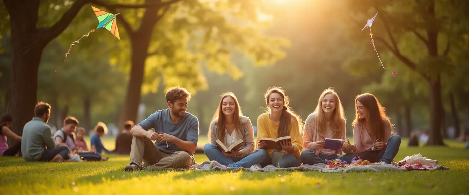 Person enjoying free activities proving money can't buy happiness