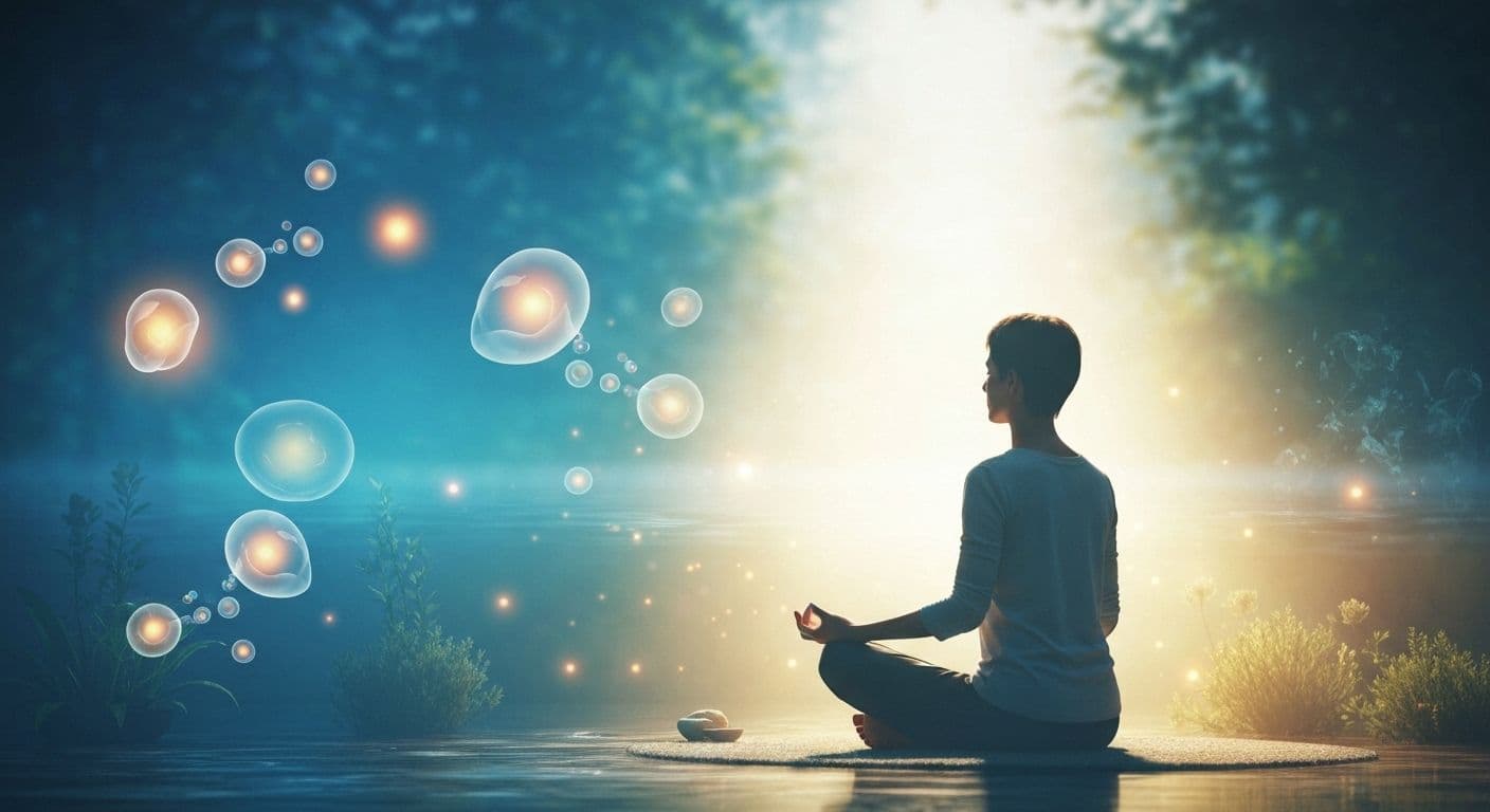 Person practicing mindfulness meditation as natural alternative to tylenol for heartbreak and emotional pain relief