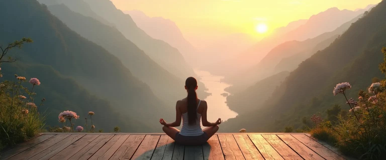 Person practicing daily rituals to activate the self-healing mind for improved mental wellness