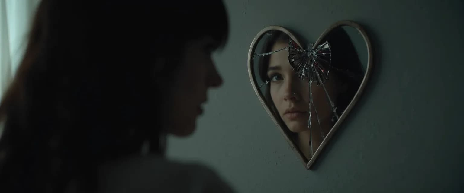 Person reading blindsided breakup Reddit stories on phone while reflecting on relationship warning signs