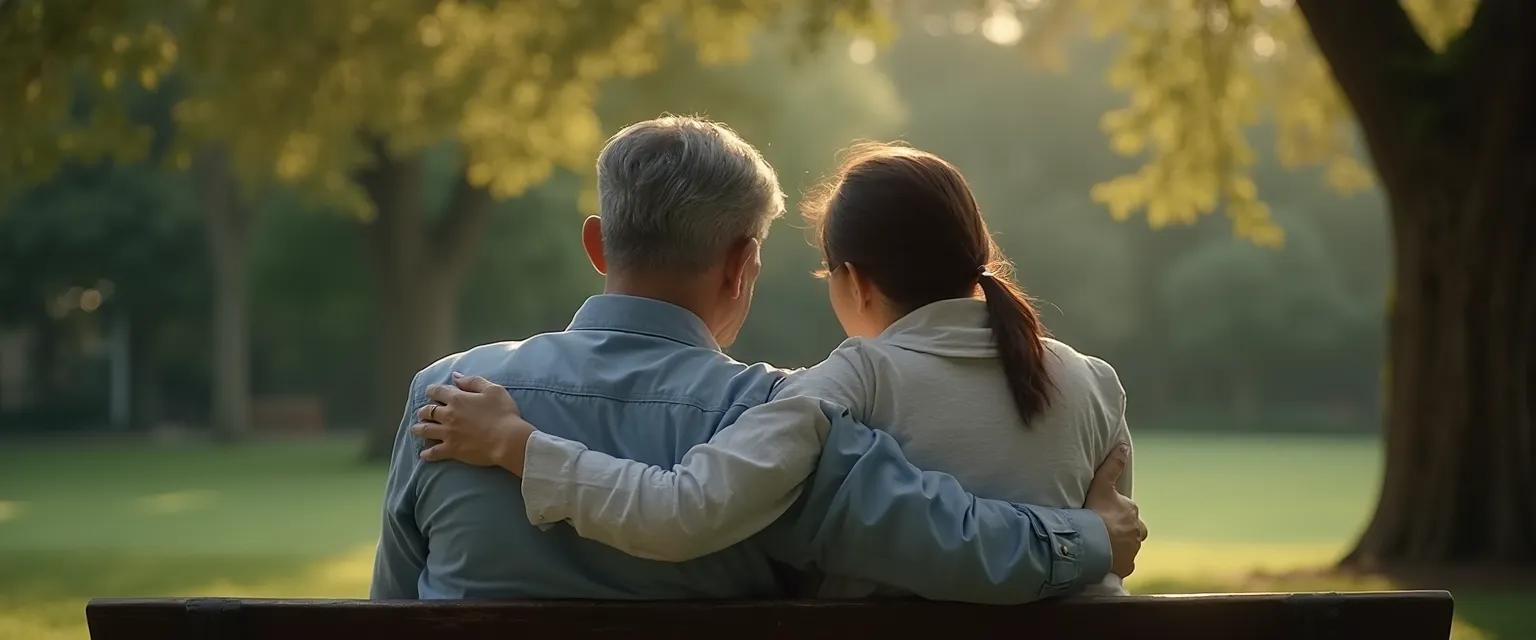 Supportive friend offering comfort to someone who has lost a loved one
