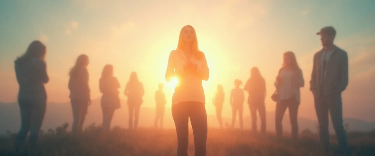 Person transforming extreme self-awareness anxiety into quiet confidence through mindfulness techniques