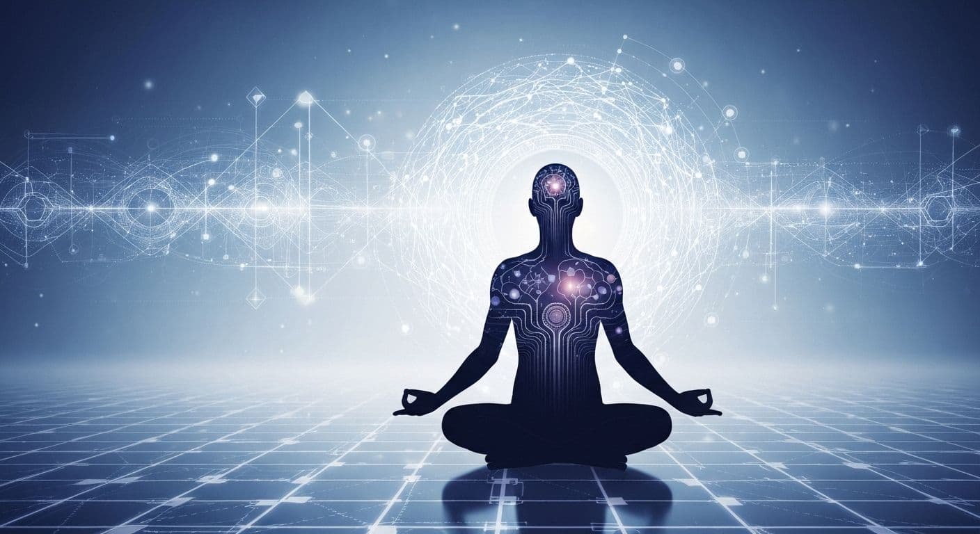 Person developing sense of mind through pattern recognition and mental clarity exercises