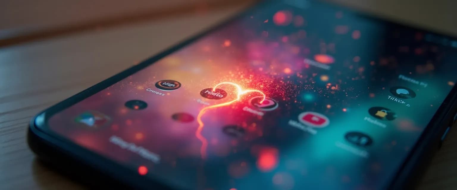 Person setting healthy boundaries on TikTok after a breakup for emotional healing