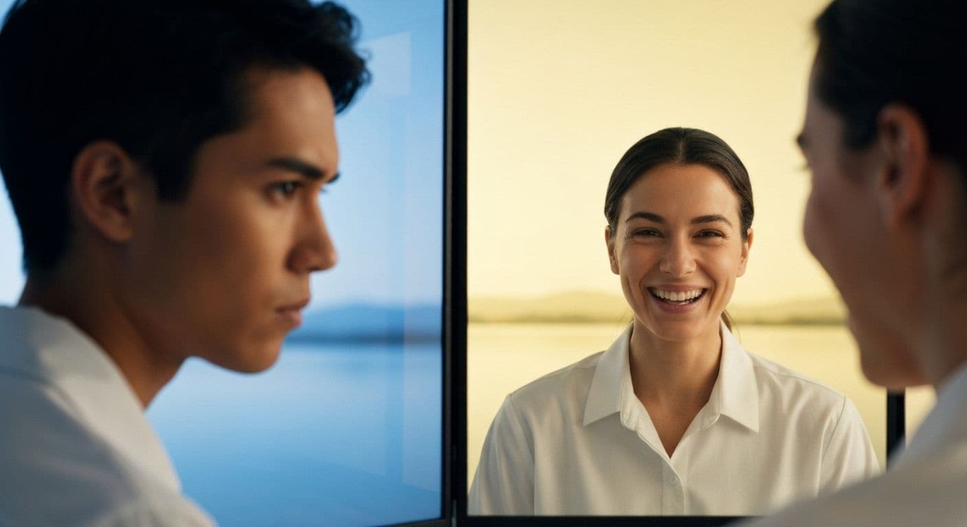 Person practicing emotional self-awareness techniques to improve relationships and recognize emotional patterns