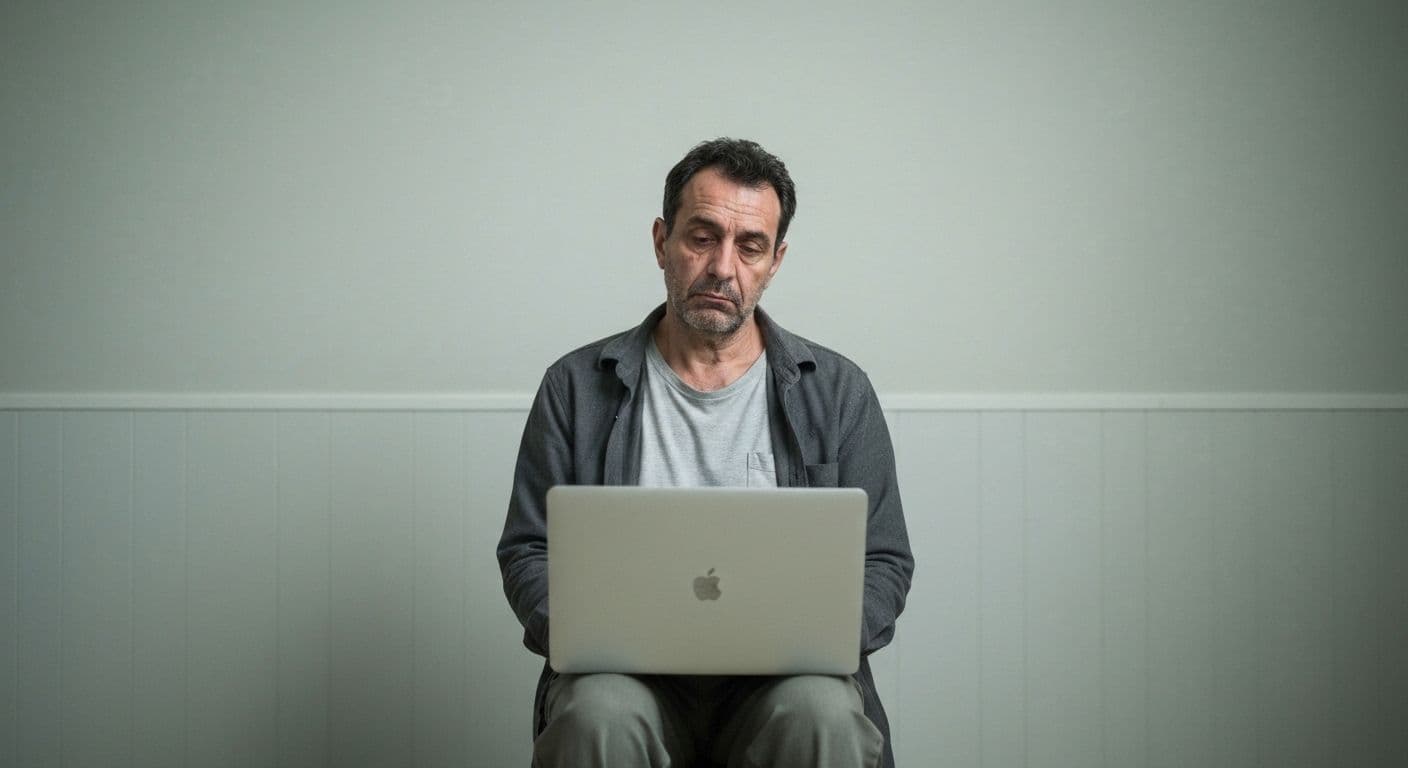 Person struggling with heartbreak depression while scrolling Reddit on phone seeking validation after breakup