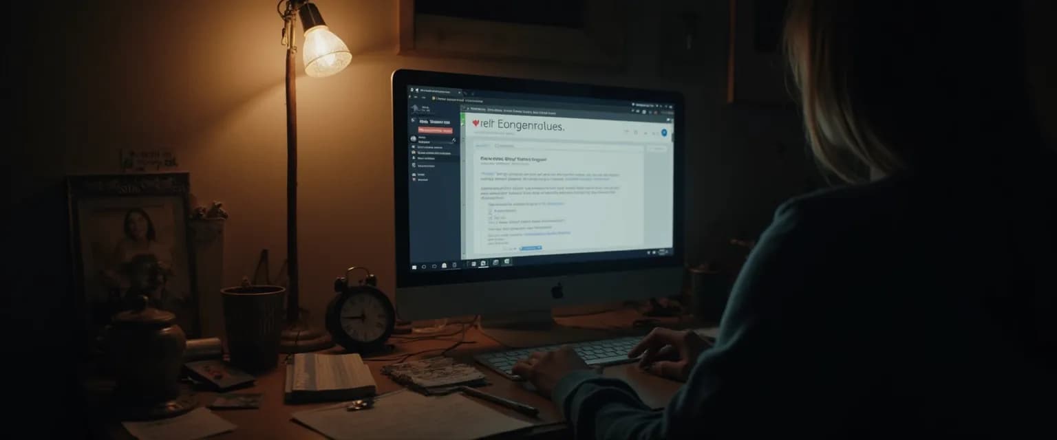 Person finding support for heartbreak depression on Reddit community forums