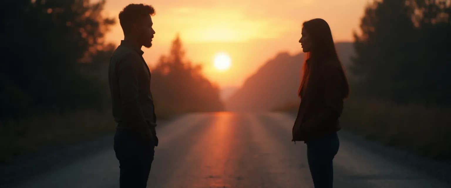 Person contemplating a preemptive breakup while in a seemingly happy relationship