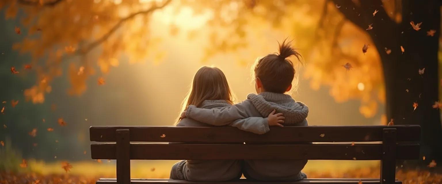 Children supporting a friend whose parent is dying with comforting words and presence