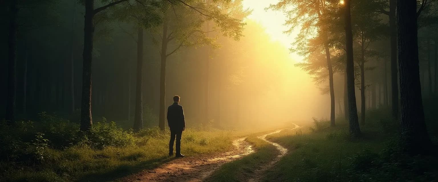 Person healing from depression after breakup while engaging in self-growth activities