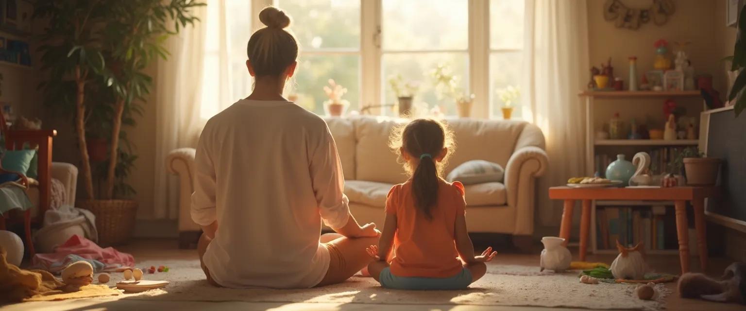 Parent and child experiencing the miracle of mindfulness through a simple 5-minute connection activity