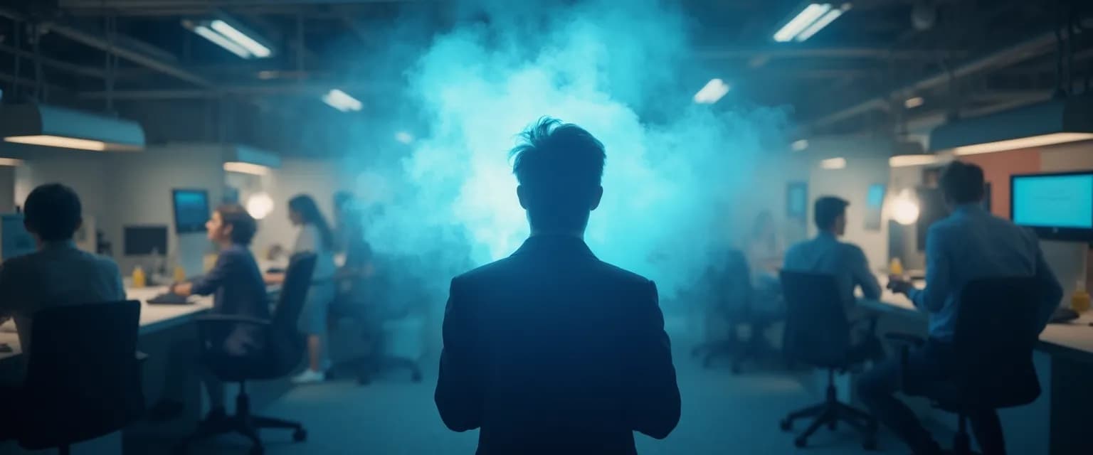 Professional developing high emotional IQ skills in a competitive workplace environment