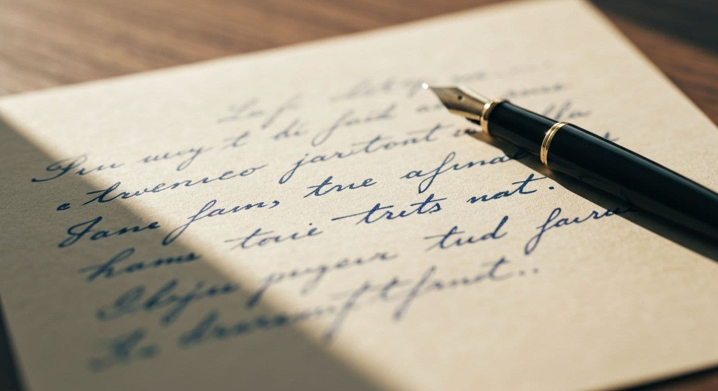 Person writing an unsent letter as a cure for heartbreak and emotional healing