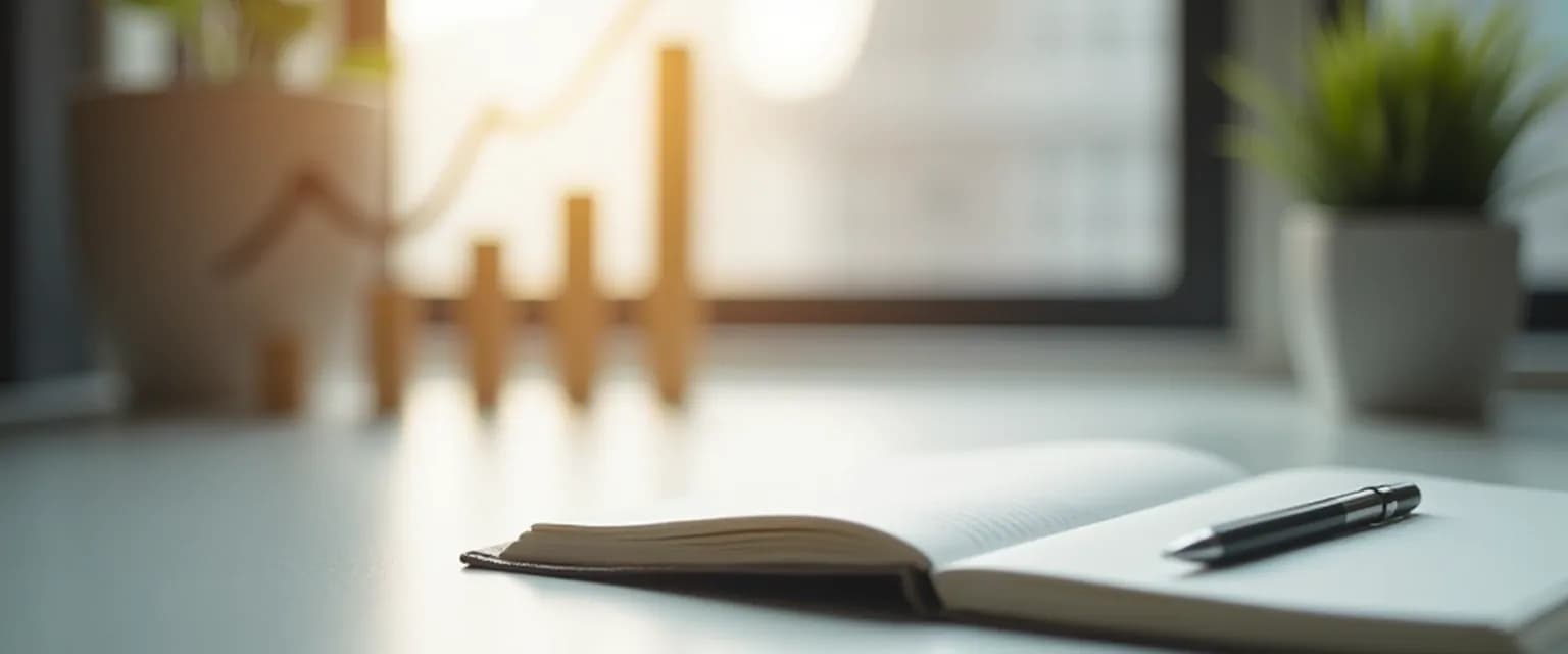 Professional using self-awareness techniques for career development in office setting