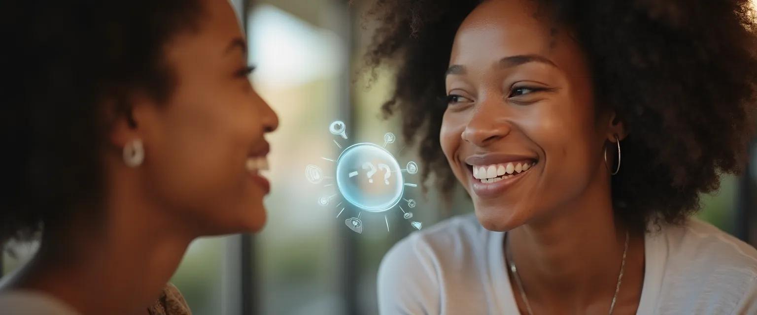 Person demonstrating active listening techniques to improve emotional quotient