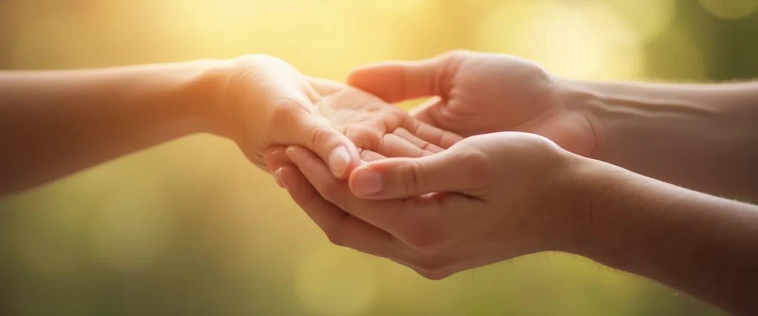 Person comforting a friend who lost a loved one with supportive presence