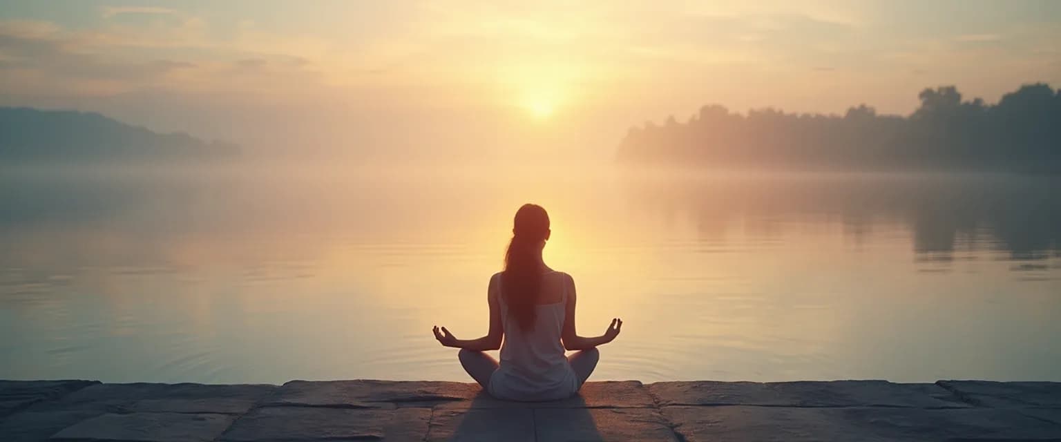 Person practicing Daniel Goleman's self-awareness exercises during daily activities