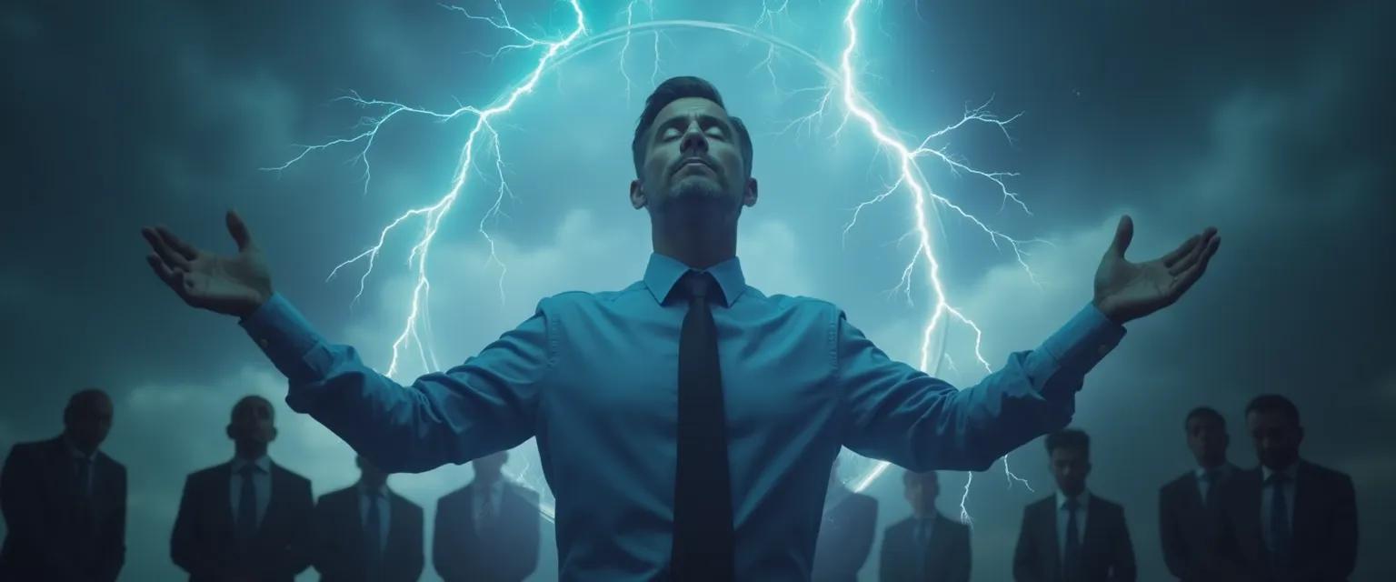 Manager demonstrating how to lead with emotional intelligence during a team crisis meeting