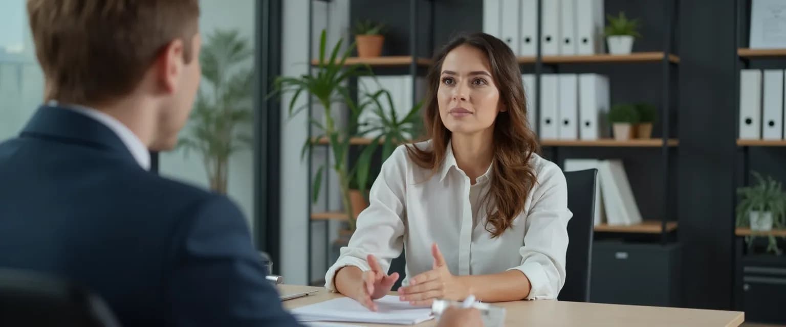 Professional using their EQ edge during salary negotiation meeting