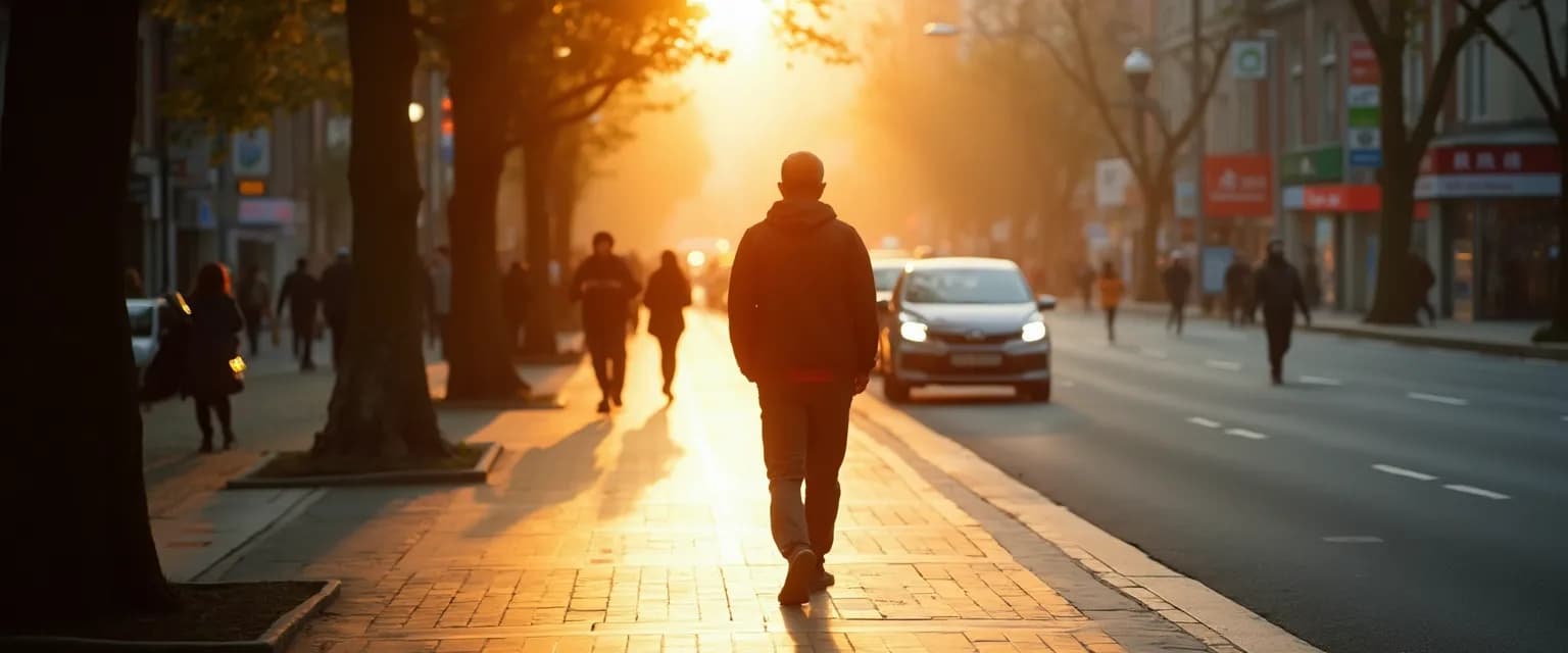 Person practicing Thich Nhat Hanh mindfulness techniques during daily commute