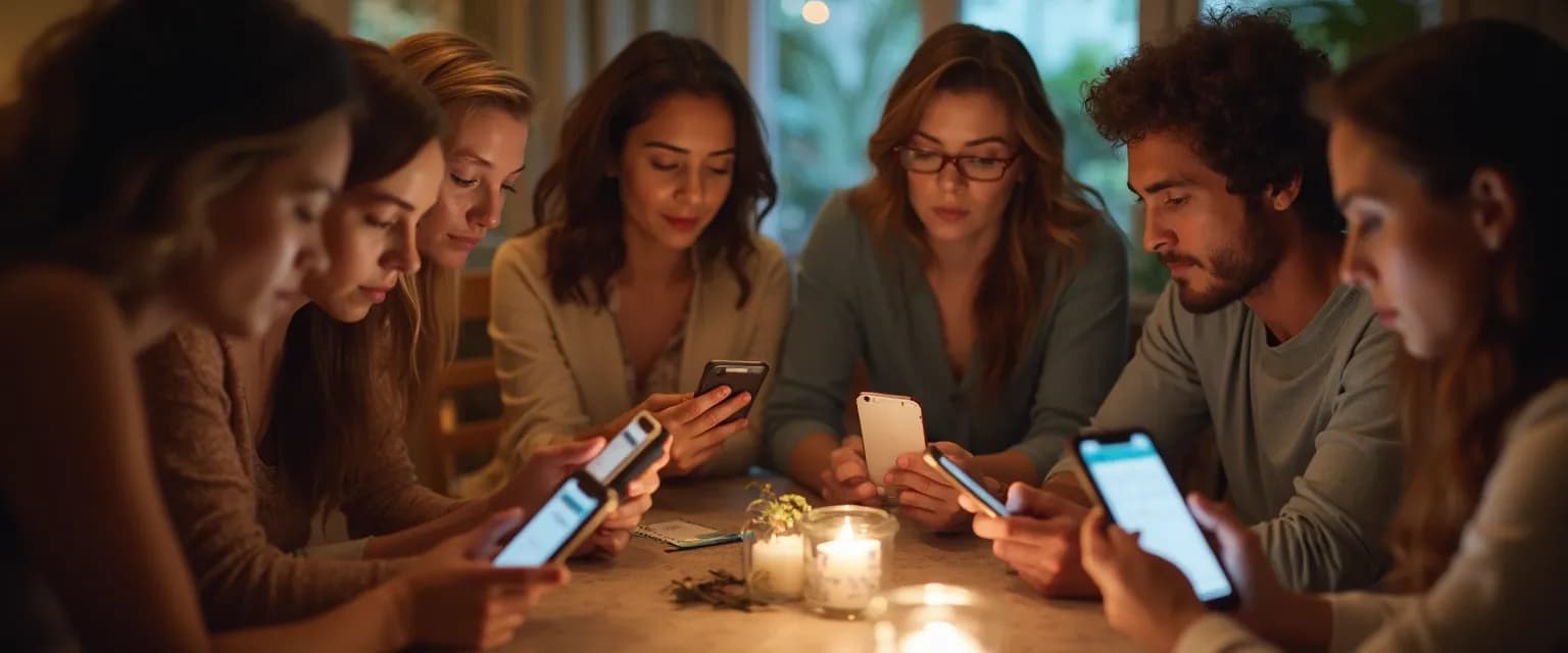 Person checking phone messages showing procrastination during social planning affecting friendships