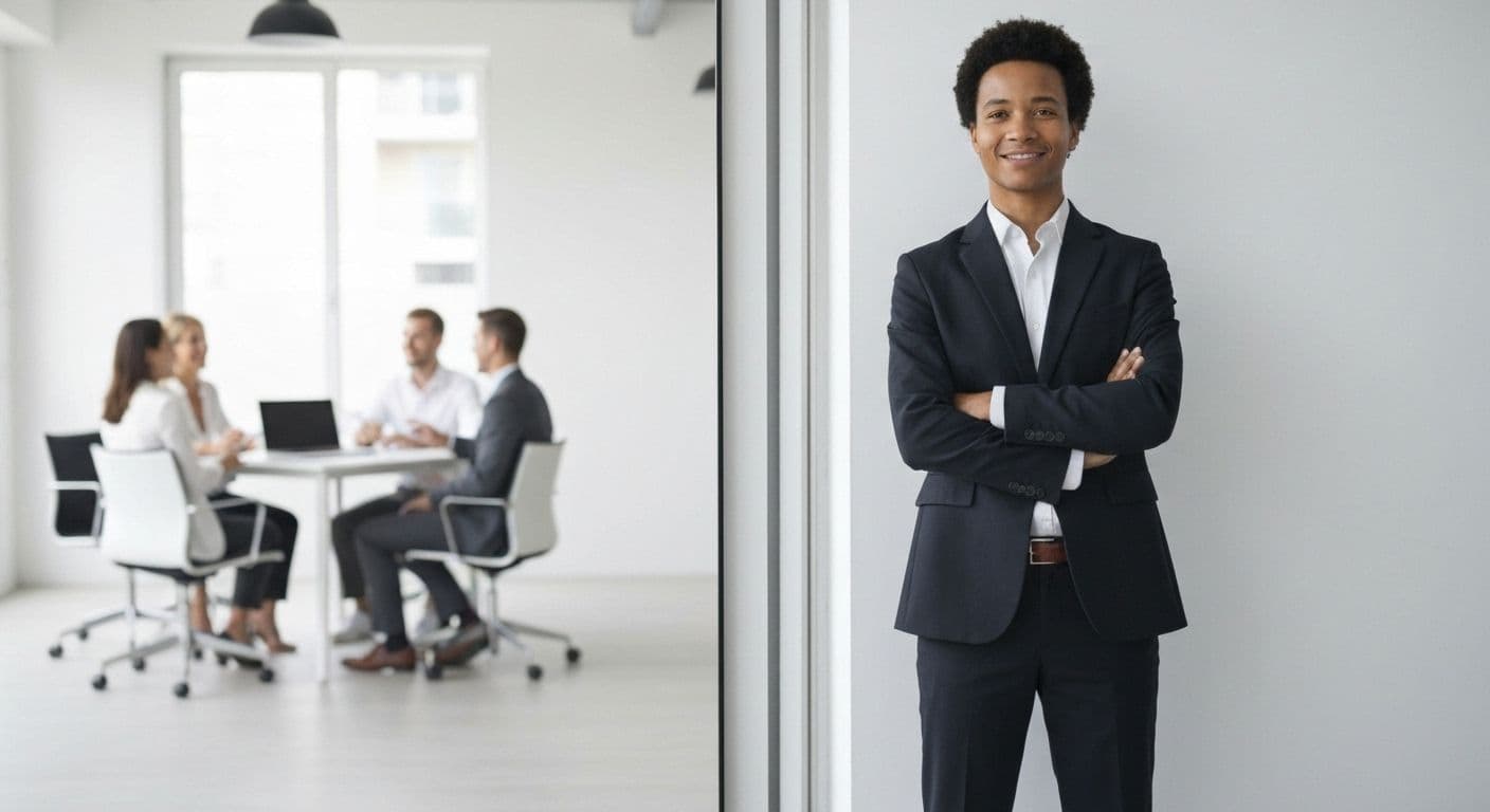 Team leader practicing self-awareness in organizational behavior during a team meeting to reduce workplace conflict