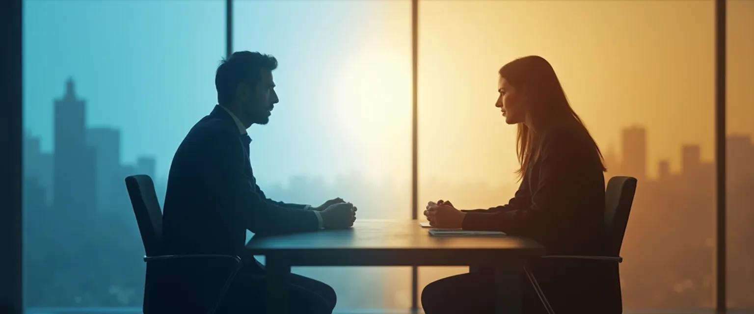 Colleagues using emotional intelligence at work to transform conflict into collaboration