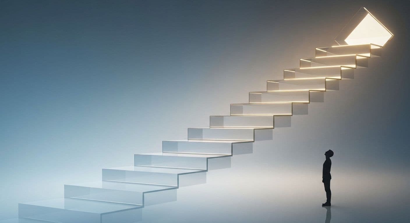 Visual diagram illustrating the five levels of self awareness framework and common misconceptions at each stage