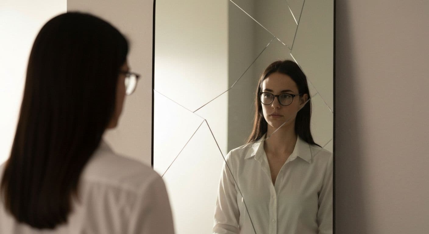 Person reflecting on emotions demonstrating genuine EI self awareness versus overthinking