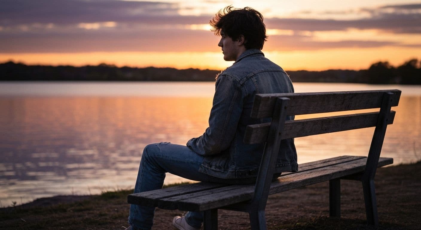 Person reflecting on emotions while sad over break up, symbolizing the healing journey