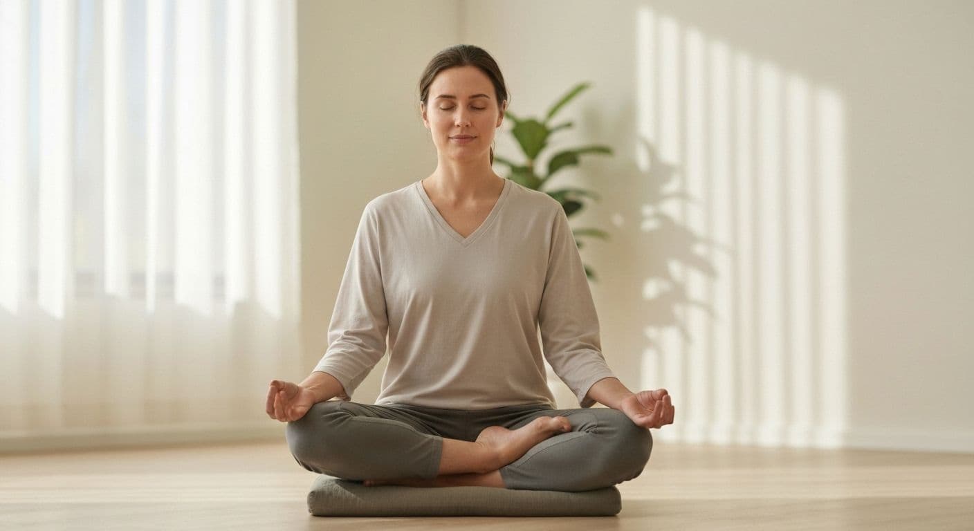 Person practicing mindfulness techniques showing what mindfulness is in daily life