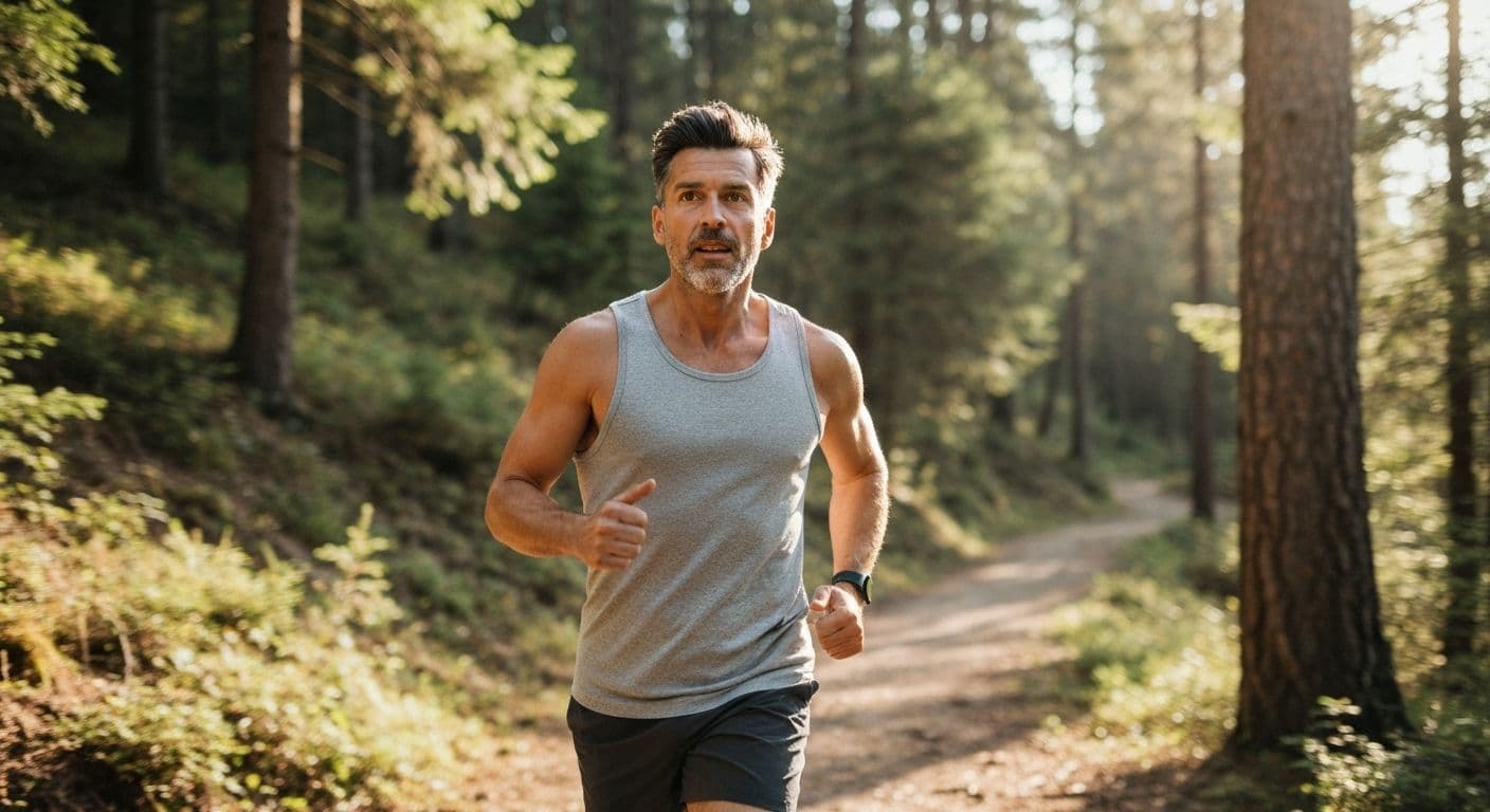 Person running outdoors dealing with a breakup through physical activity and movement