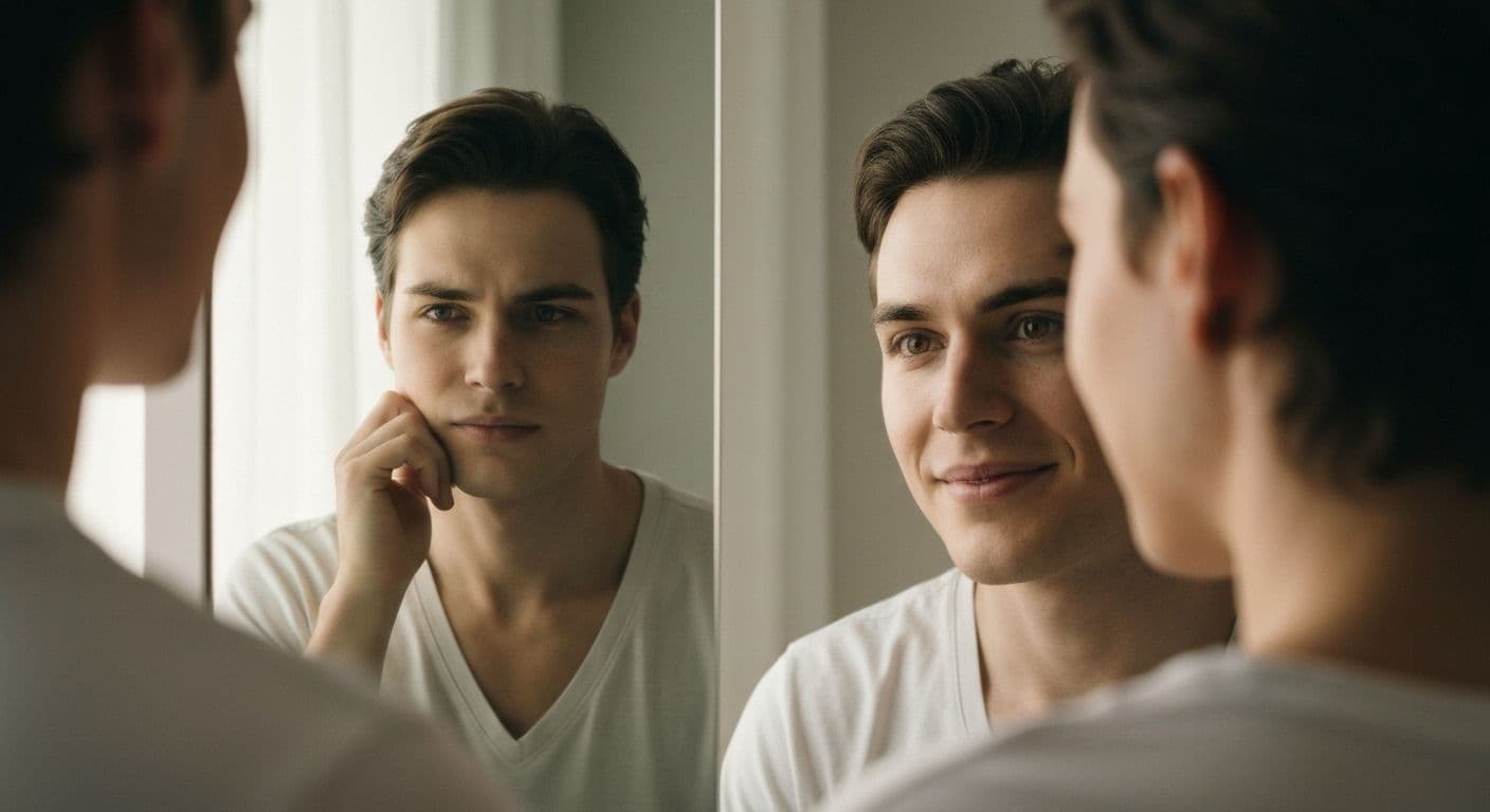 Couple having meaningful conversation about self awareness in romantic relationships and closing perception gaps