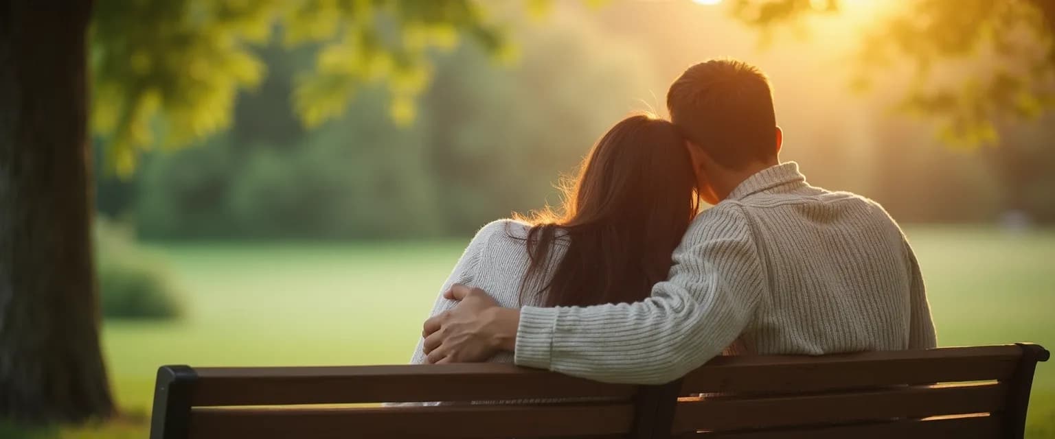 Supportive friend comforting someone who lost a loved one with meaningful words