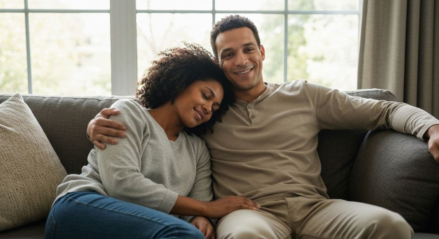 Person offering comfort and support to friend grieving, illustrating what to say to someone who lost a loved one
