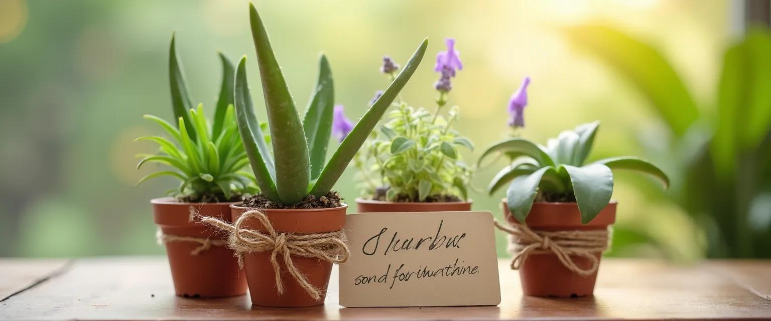 Living plant friend sympathy gift with personalized care instructions and meaningful container