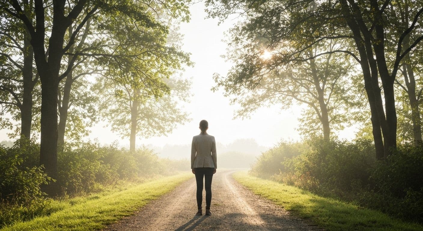Person confidently making a decision demonstrating self awareness and self mastery without overthinking