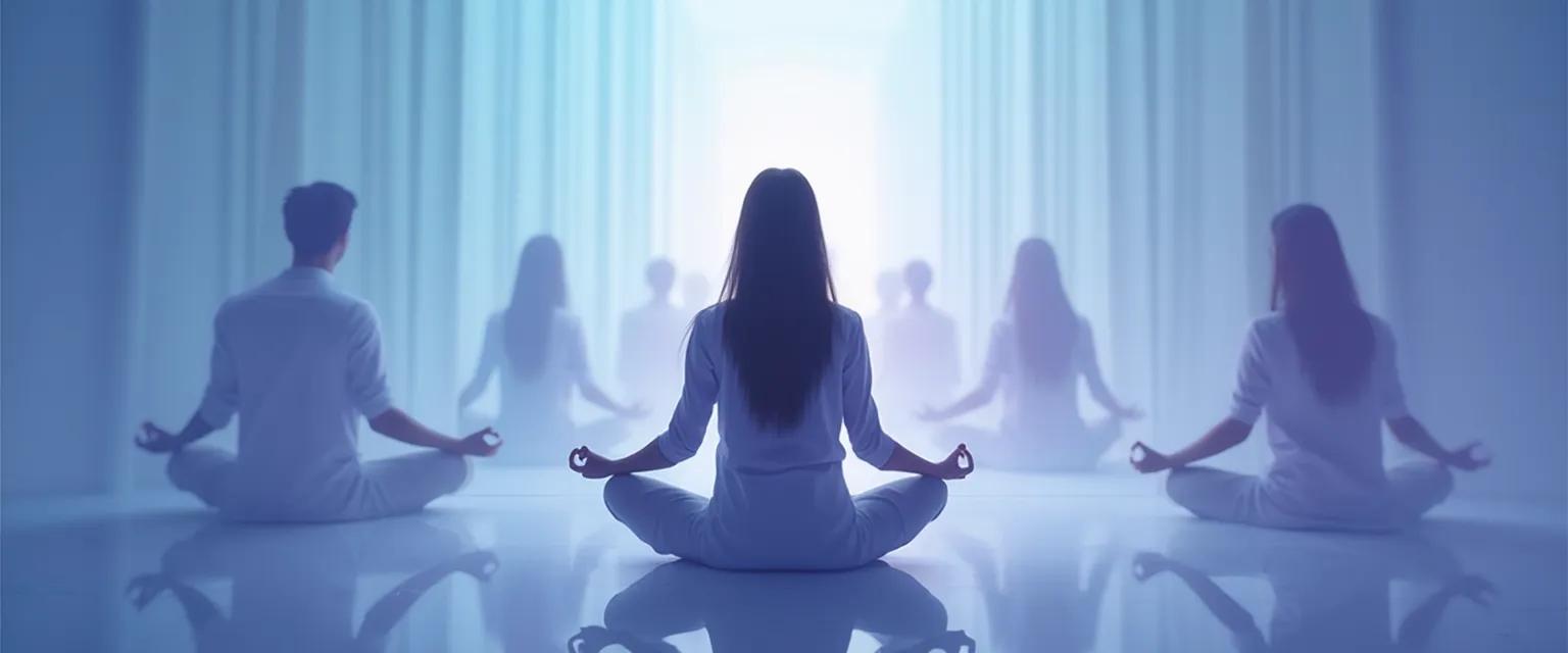 Person practicing mirror moment for self awareness insight during daily routine