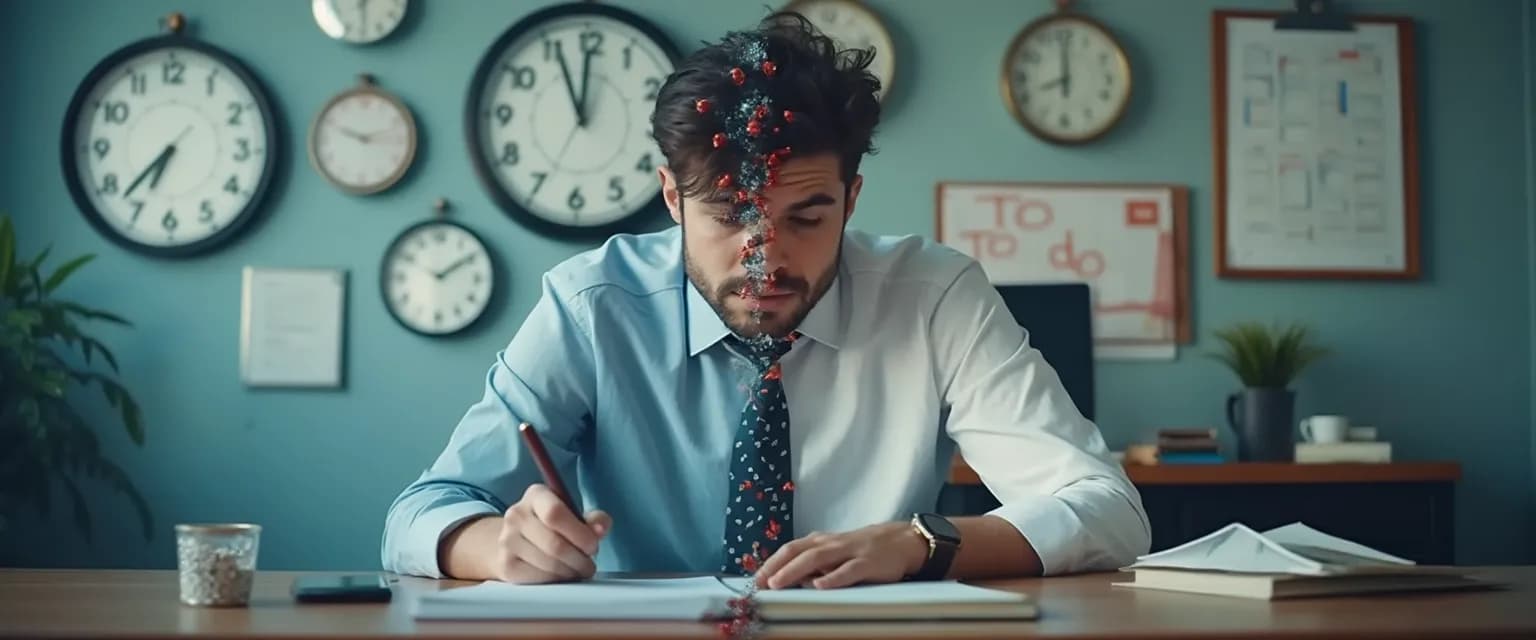 Person identifying why they keep procrastinating by mapping personal delay patterns