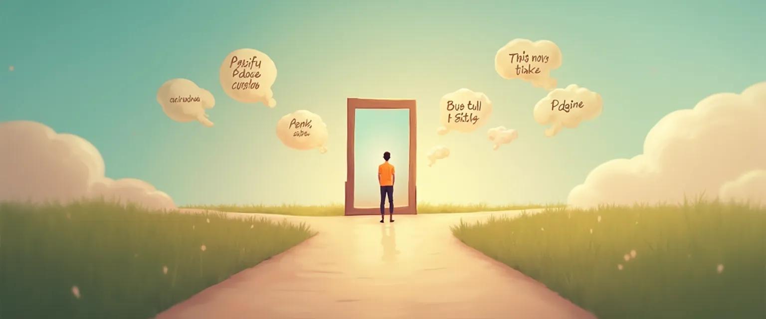 Person expressing self awareness in their own words through simple everyday language