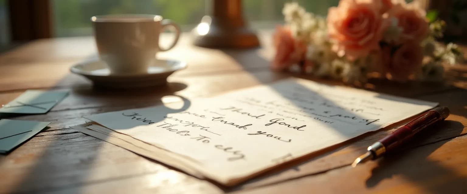 Person writing heartfelt sympathy card messages thank you notes with care and compassion