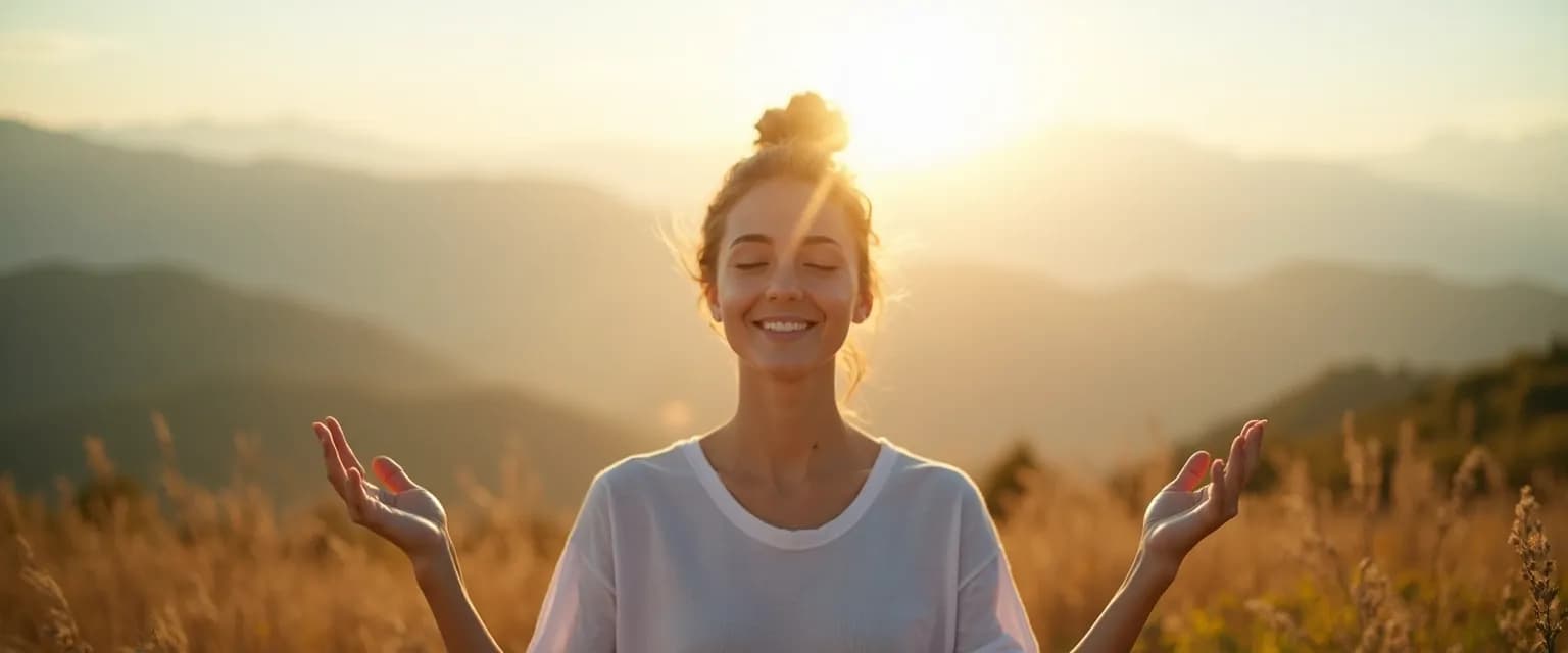 Person practicing 5-minute mindfulness ritual to build confidence through mindful presence