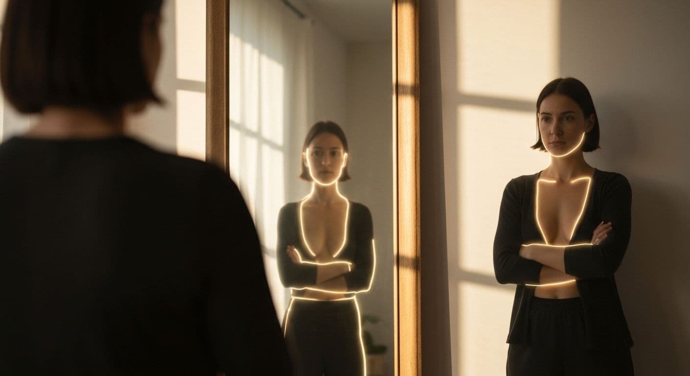 Person reflecting on their strengths and emotions, illustrating self awareness and confidence building