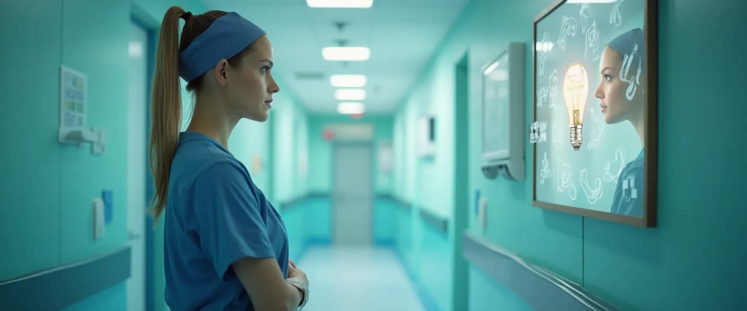 Nurse practicing self-awareness exercises to improve patient care - examples of self awareness in nursing