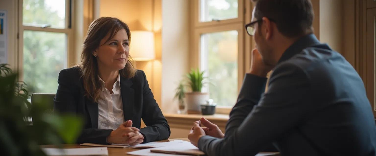 Manager using EQ workplace skills to resolve conflict between team members